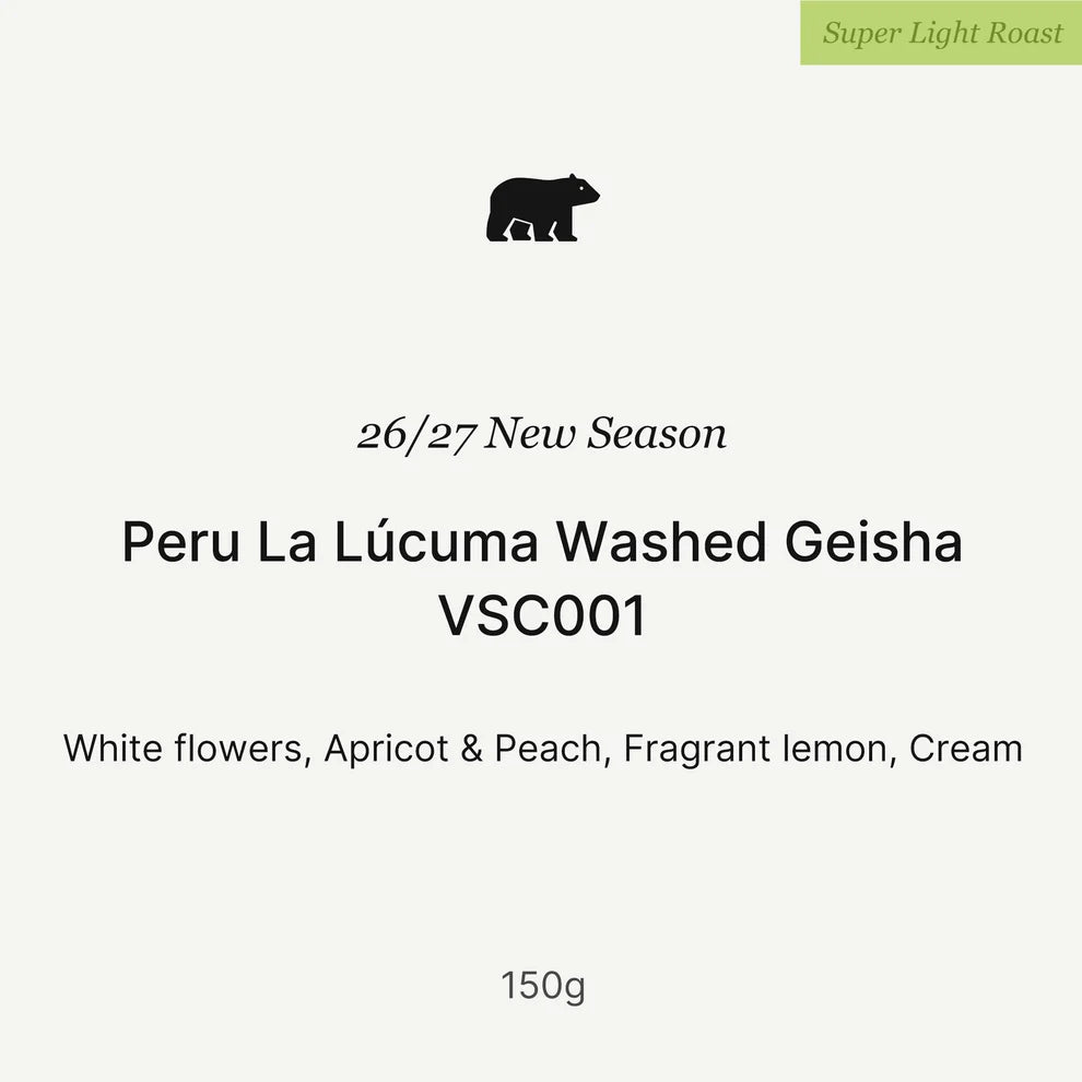 La Lúcuma VSC001 - Geisha - Washed - Peru
